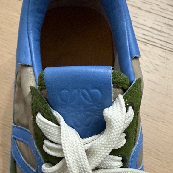 LOEWE Stylish Green and Blue Womens Sneakers Size 38 - Picture 4 of 5